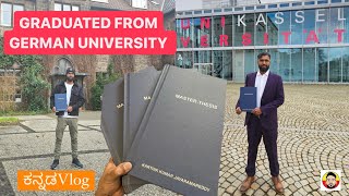 Graduated from German University Finally Submitted Master Thesis in Germany ಕನ್ನಡ vlogs in Germany [upl. by Atinram]