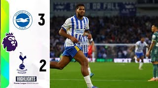 Brighton vs Tottenham 32 Highlights Premier League  spurs vs brighton [upl. by Ilbert]