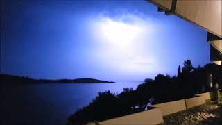 Croatia Cavtat Thunderstorm Spectacular on Saturday 22nd July 2023 [upl. by Edobalo]