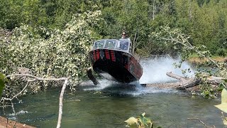 Mabel LakeShuswap River  Log Jumps Shallow Water Thunder Storm and Tube Rides [upl. by Agnew]