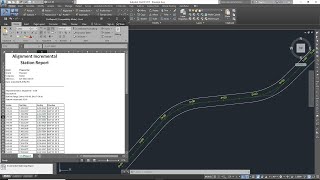 AutoCAD Civil 3d Create Offset Curve Data Horizontal amp Coordinates Data Stationing Reports [upl. by Olav144]