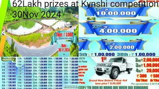 Lakh62 chugimik prize Kynshi Diwah fishing competition November 30th 2024 [upl. by Piefer]