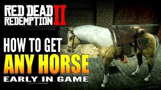 How to Get ANY HORSE early in game  quotTURKOMAN GOLDENquot  Red Dead Redemption 2 [upl. by Eloc]