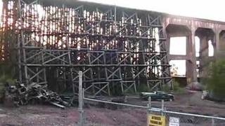 oredock ashland wisconsin Trestle demolition 2011 [upl. by Corso394]