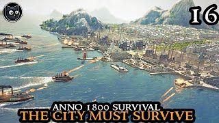 DOCKLANDS RELOADED  Anno 1800 SURVIVAL  HARDCORE City Builder Hardmode Challenge Part 16 [upl. by Nelav]