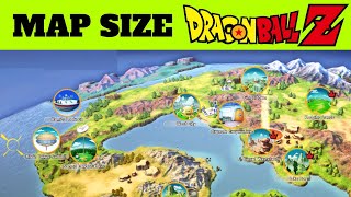 HOW BIG ARE THE MAPS in Dragon Ball Z Kakarot Run Across the Maps [upl. by Helms]