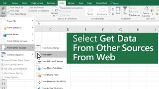 Import data from a Web page in Excel [upl. by Ecad]