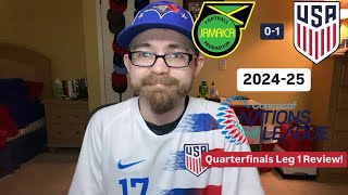 RSR6 Jamaica 01 United States 202425 CONCACAF Nations League Quarterfinals Leg 1 Review [upl. by Anilehcim]