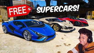 Giving Free SUPERCARS sa lucky Player sa GTA 5  VonOrdonaYT [upl. by Ozner]