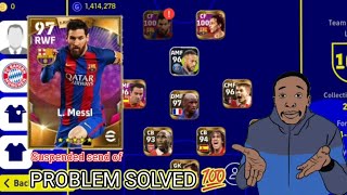 Player Suspended Problem Solved 💯💯  efootball 23 mobile [upl. by Enrika]