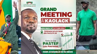 🛑 DIRECT  KAOLACK  Urgent 🚨 GRAND MEETING DE OUSMANE SONKO AU TERRAIN BOUSTANE [upl. by Gwyneth954]