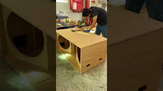 Part3  Dual 18quotsubwoofer cabinetproaudio speaker audio raidongaudio raidong subwoofer [upl. by Teresa]