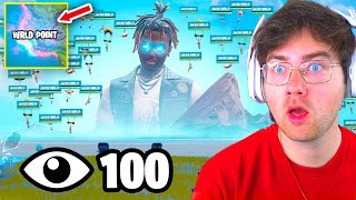 I Got 100 Players To Land At JUICE WRLD POINT In Chapter 2 Remix Juice WRLD Location Update [upl. by Dee557]