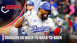 Dodgers go BACKTOBACKTOBACK ‼️  ESPN MLB [upl. by Dunton]