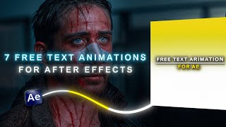 7 Free Text Animations Pack  For After Effects [upl. by Eetsim288]