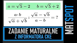 Informator CKE  zadanie maturalne [upl. by Muiram]