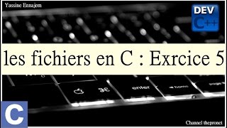 les fichiers en C  Exercice 5 Supprimer dans  tous les enregistrements [upl. by Sharos]