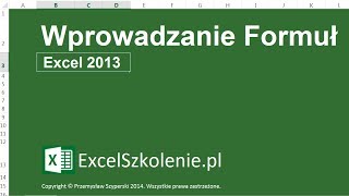 Wprowadzanie Formuł  Kurs Excel Podstawy [upl. by Aralc]