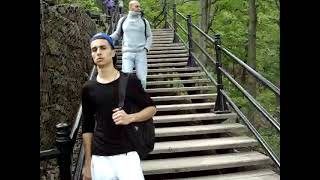 Climbing the new Mont Royal Staircase  Montreal Canada [upl. by Snapp348]