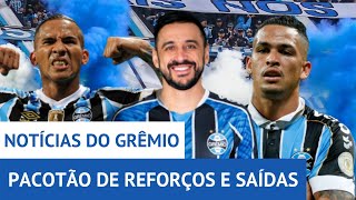 ROBINHO CHEGANDO LUCIANO SAINDO E MAIS REFORÇOS DO GRÊMIO [upl. by Hobart]