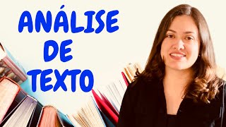 DICAS para ANALISAR qualquer TEXTO [upl. by Salchunas]