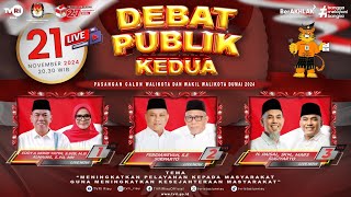 LIVE DEBAT PUBLIK KEDUA PASANGAN CALON WALIKOTA DAN WAKIL WALIKOTA DUMAI TAHUN 2024 [upl. by Clarabelle]