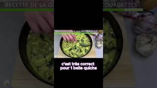 Extrait de la recette Quiche à la courgette Quiche sans pâte [upl. by Aeiram]