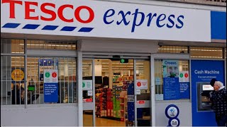 TESCO express  Tesco Grocery Shopping haulsRetail Supermarket London 2023 [upl. by Atiana]