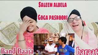 Indian reaction on Band Baja Shop  Goga Pasroori and Saleem Albela Unbelievable Performance [upl. by Fried]