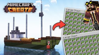 I built an ORGANIC KELP FARM in Minecraft Create Mod [upl. by Rosalynd]