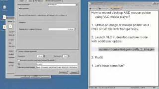 Record desktop video screencast with mouse pointer with VLC player in Windows [upl. by Eiramasil451]