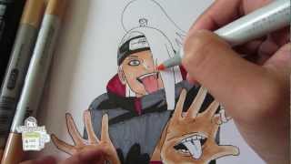 How to draw Deidara デイダラ [upl. by Anyek]