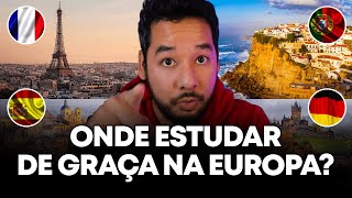 OS MELHORES PAÍSES DA EUROPA PARA ESTUDAR DE GRAÇA [upl. by Cece489]