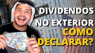 COMO DECLARAR dividendos de AÇÕES recebidos no EXTERIOR  AVENUE [upl. by Ammon]