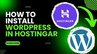 Easy Steps To Set Up Wordpress On Hostinger [upl. by Knight]