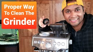 How to clean Breville Grinder  Proper Way  Breville Barista Express [upl. by Laersi410]