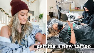 Getting A New Tattoo of my dog lol  Vlogmas Day 13 [upl. by Anialed]