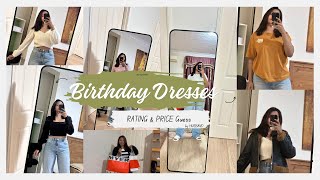 Birthday Dresses Rating by Husband  Price Guess Gone Wrong 😅🤣 [upl. by Ydnamron]