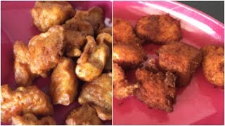 2 fried chicken recipe  chicken pakora chicken nuggets  specially for kids sireesha [upl. by Martelli496]