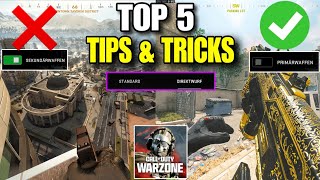 WARZONE MOBILE TOP 5 PRO TIPS AND TRICKS 🔥 ULTRA HD GRAPHICS GAMEPLAY [upl. by Alysia]