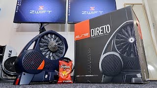 ELITE DIRETO Smart Trainer Unboxing Building Ride Data All the details [upl. by Ariamo]