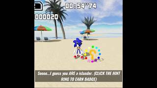 How to get Islander Badge in Sonic Retribution shorts [upl. by Kelwen191]