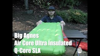 Product Overview Big Agnes Air Core Ultra Insulated amp QCore SLX Sleeping Pads and How to Inflate [upl. by Marb]