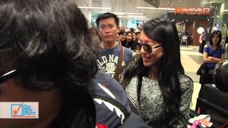 Leehom and wife spotted at Changi Airport [upl. by Ahsenik977]