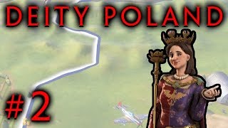 Poland can Into Civilization 6  Lets Play  Part 2 [upl. by Gerrie]