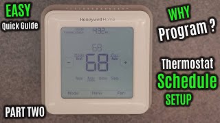 HONEYWELL Home T5  HOW to Use amp PROGRAM  Follow Schedule amp Setpoint  RTH8560D Series Thermostat [upl. by Araik]