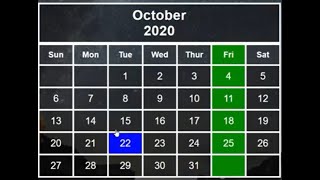 How to Create Calendar In HTML  HTML 5  CSS3  Jelly Coder [upl. by Leilani]