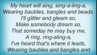 17236 Peggy Lee  Baubles Bangles And Beads Lyrics [upl. by Ahsienal]