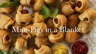 Mini Pigs In A Blanket  2 Ingredient Recipe  Party Snack Food [upl. by Sugar]