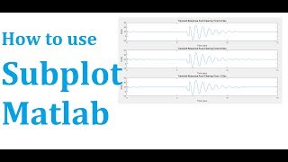 How to plot Multiple graphs on single figure in Matlab  Subplot Matlab [upl. by Mendie]